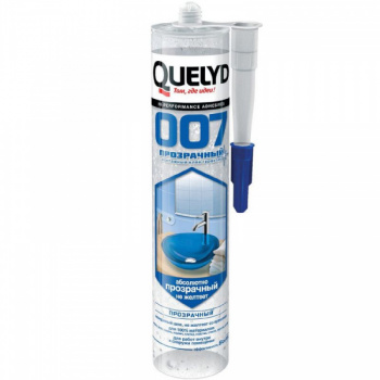 QUELYD 007 Crystal Clear кристально прозрачный клей-герметик